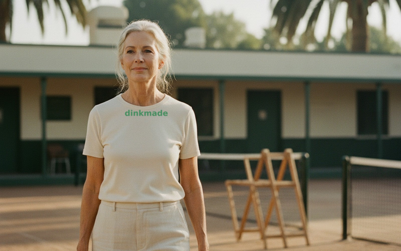 Warm-weather Sunbelt mornings in a dinkmade tee