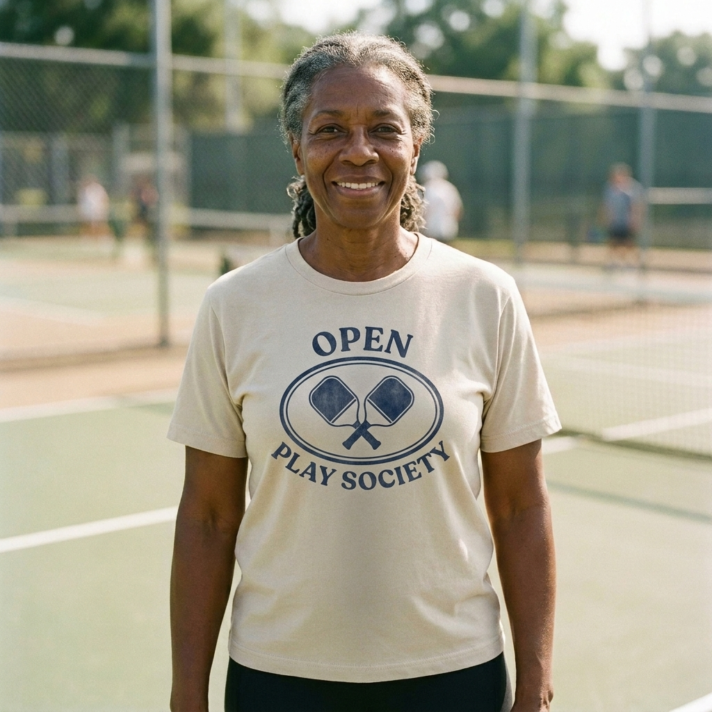 Open Play Society Crest — worn on the court