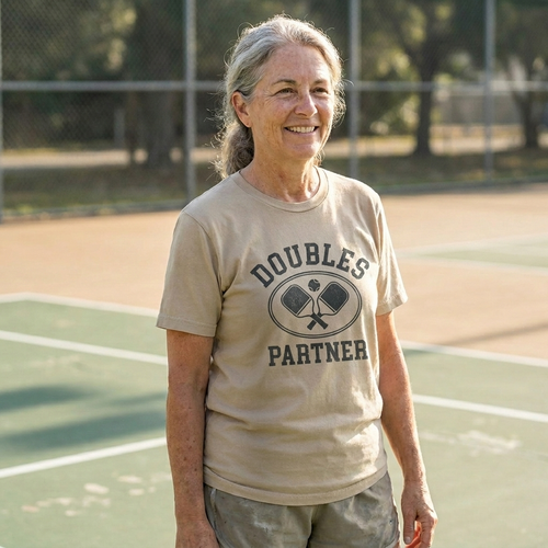 Doubles Partner Crest — worn on the court