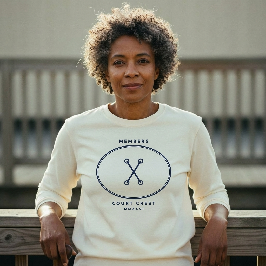 Members Court — Long Sleeve — worn on the court