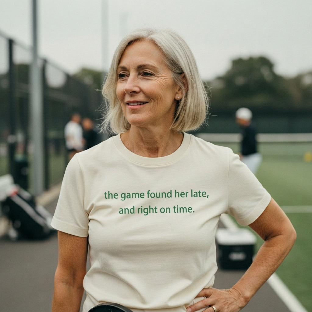 The game found her late, and right on time. — worn on the court