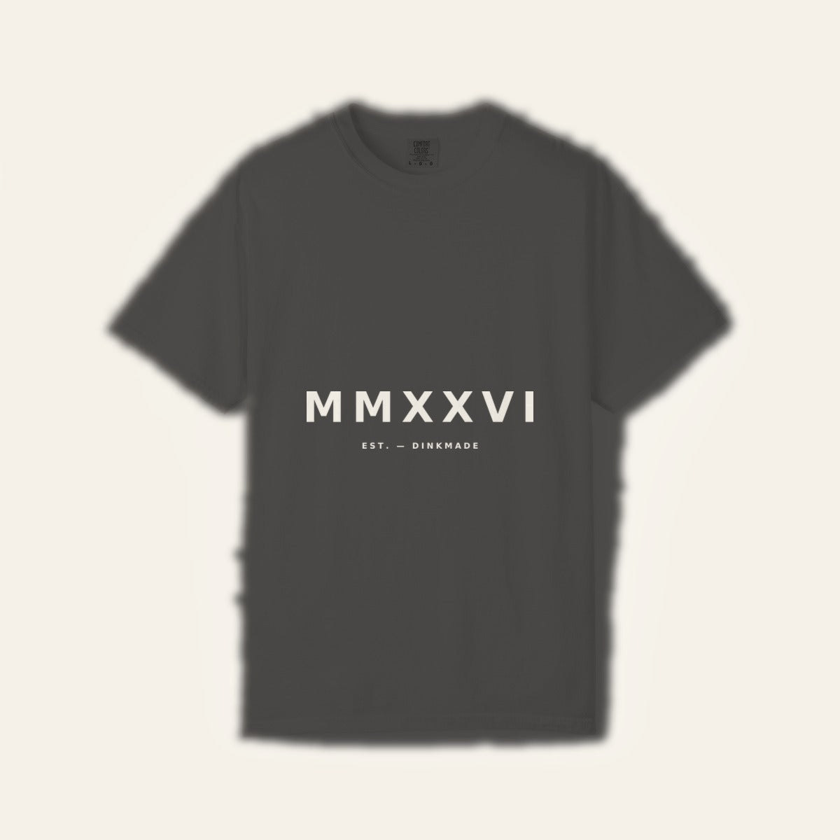 MMXXVI — The Founders Tee, Pepper — product flat lay