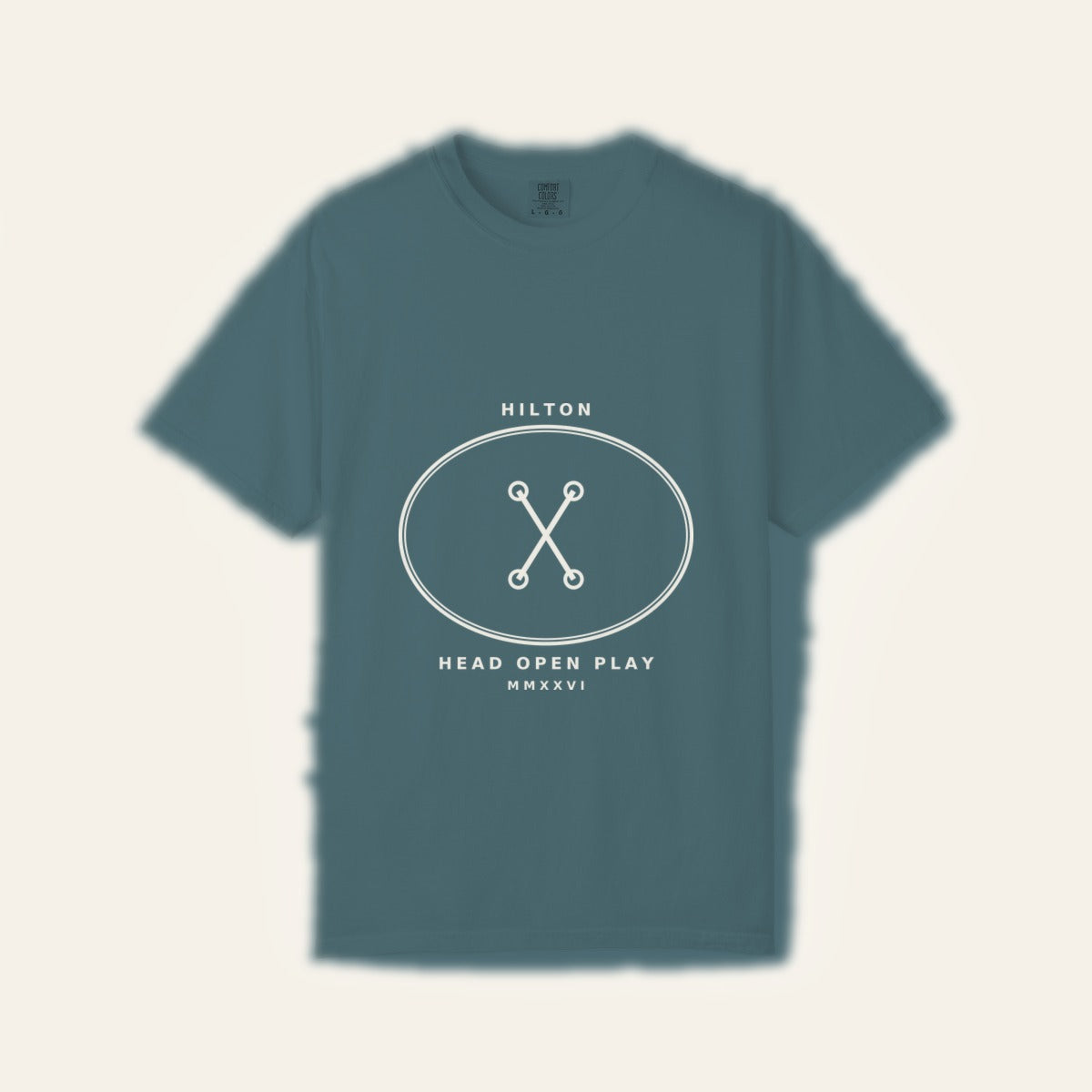 Hilton Head Open Play Pickleball Tee | Bay — product flat lay
